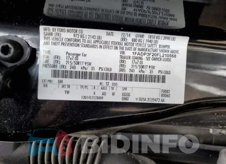 1FADP3F20FL210568 Photo# 12