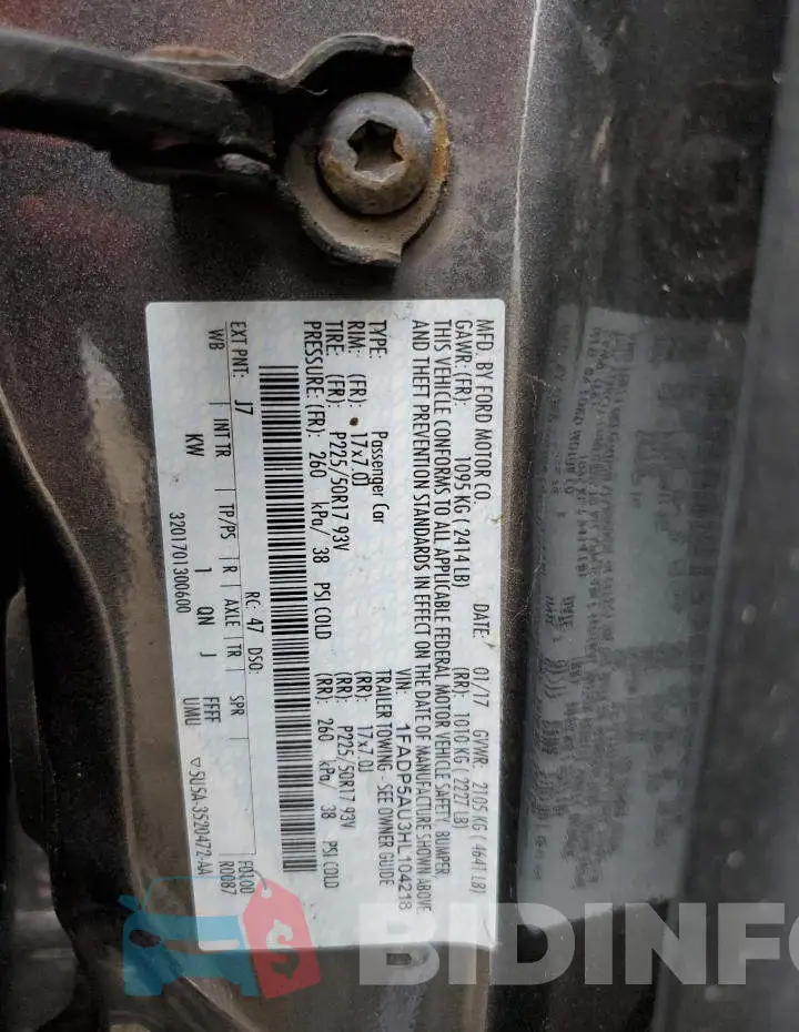1FADP5AU3HL104218 Photo# 12