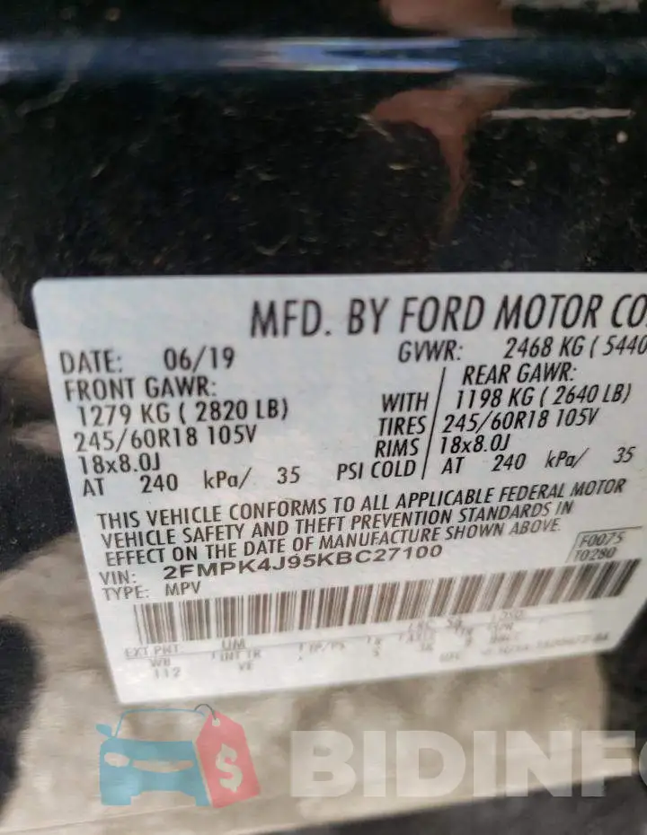 2FMPK4J95KBC27100 Photo# 12