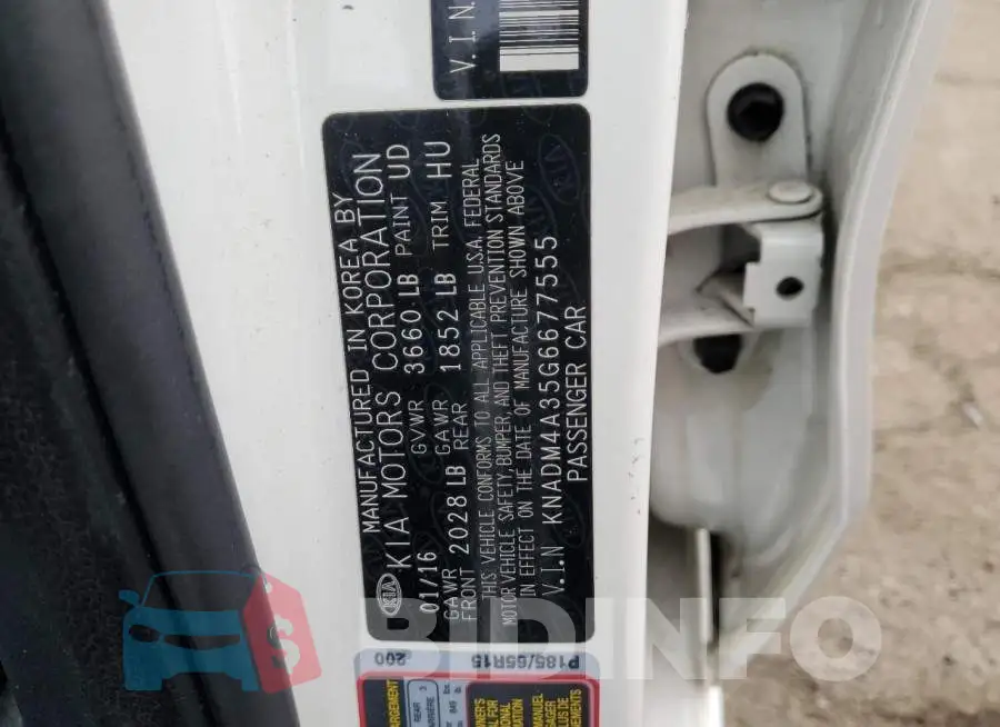 KNADM4A35G6677555 Photo# 12