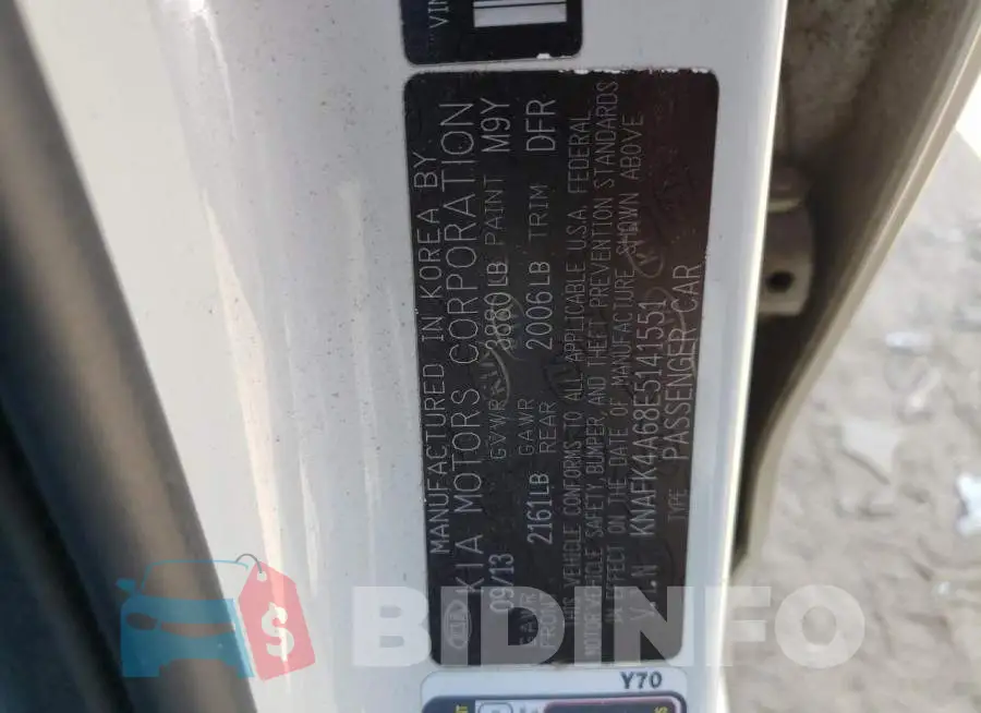 KNAFK4A68E5141551 Photo# 12