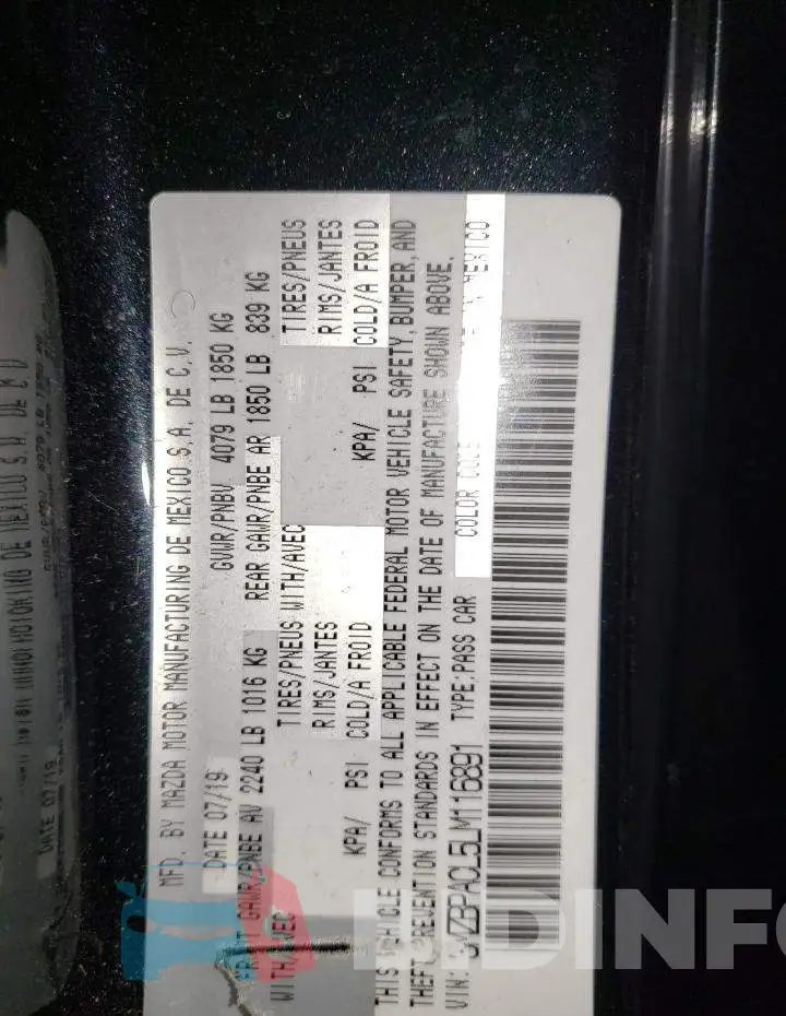3MZBPACL5LM116891 Photo# 13