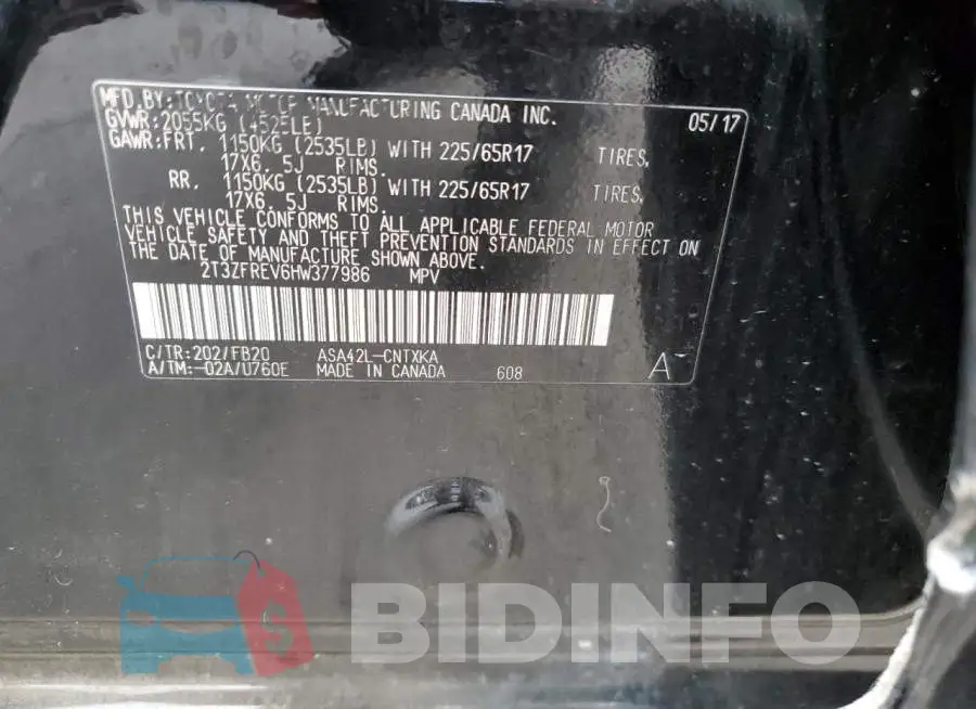 2T3ZFREV6HW377986 Photo# 13