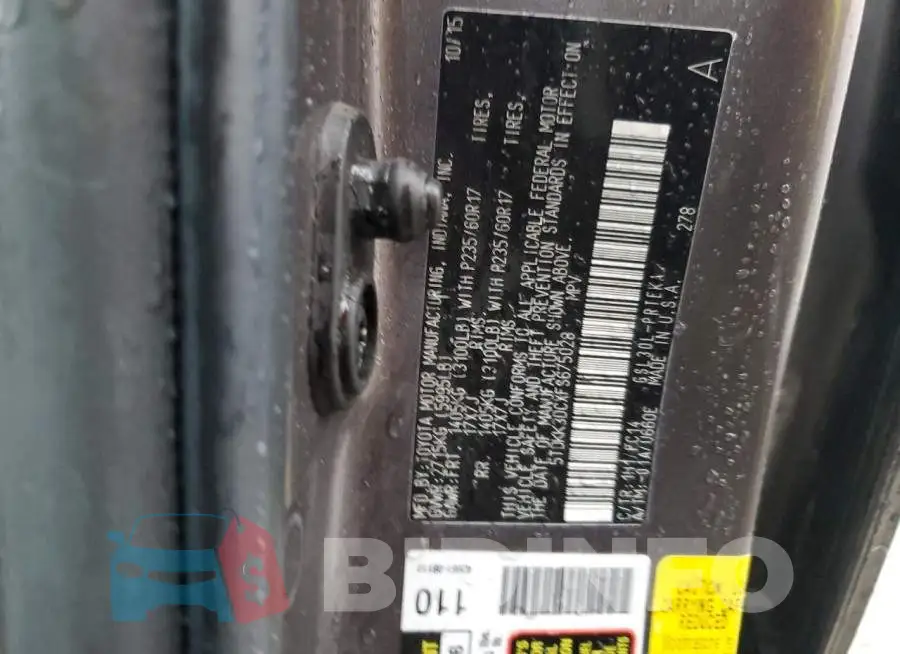 5TDKK3DCXFS675028 Photo# 13