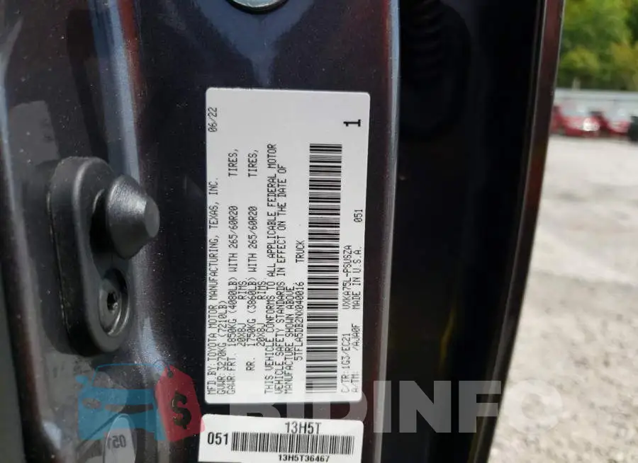 5TFLA5DB2NX040016 Photo# 12