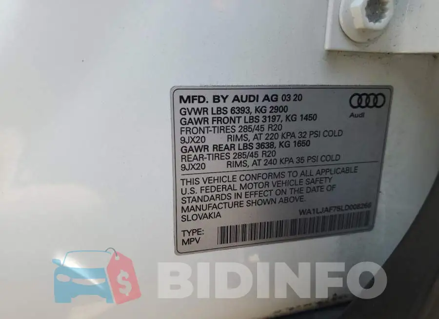 WA1LJAF75LD008266 Photo# 14