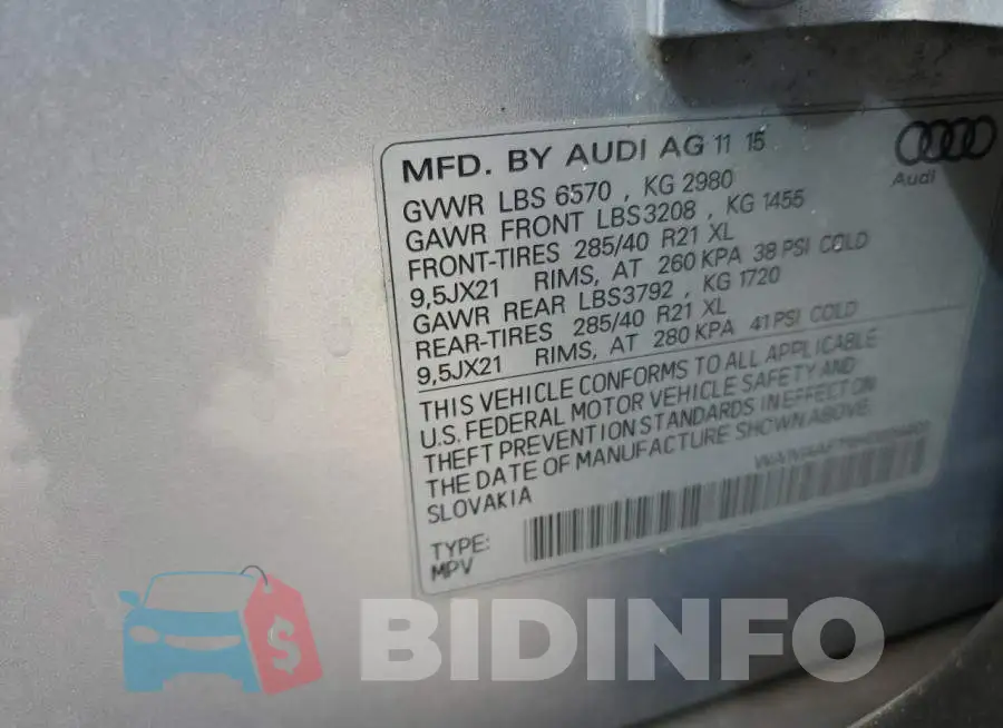 WA1VAAF79HD004401 Photo# 13