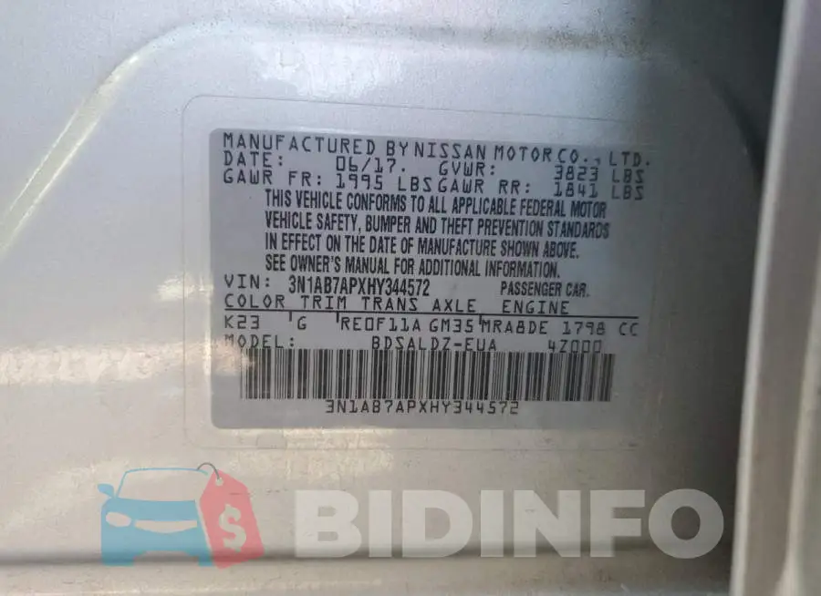 3N1AB7APXHY344572 Photo# 13