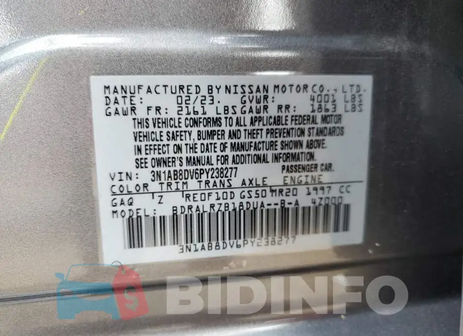 3N1AB8DV6PY238277 Photo# 12