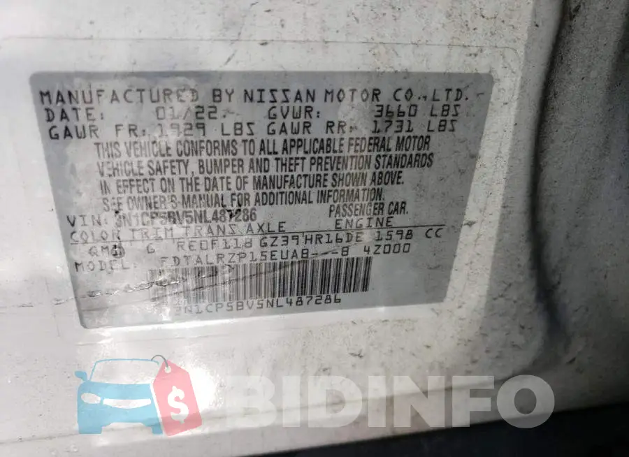 3N1CP5BV5NL487286 Photo# 14