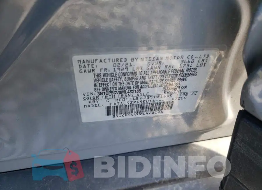 3N1CP5CV0ML482185 Photo# 13