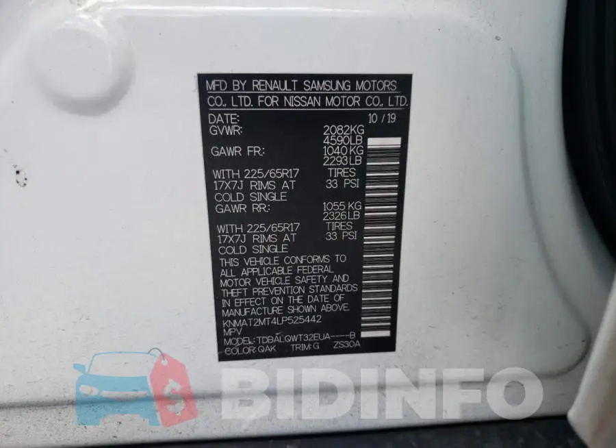 KNMAT2MT4LP525442 Photo# 13