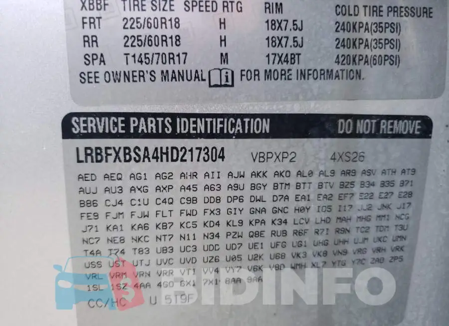 LRBFXBSA4HD217304 Photo# 13