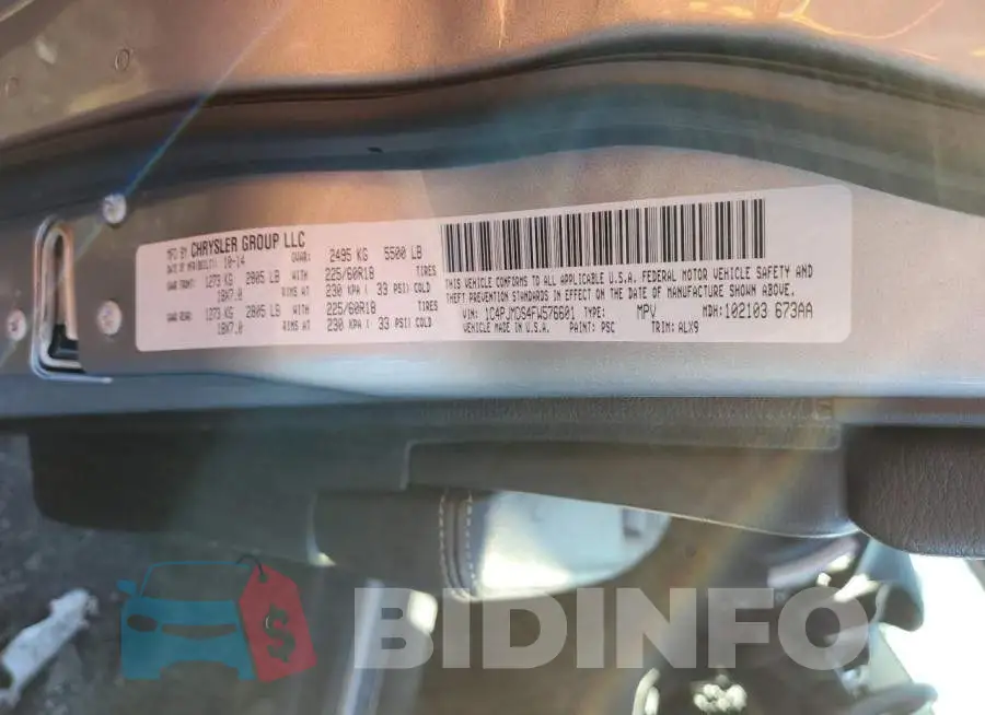 1C4PJMDS4FW576601 Photo# 13