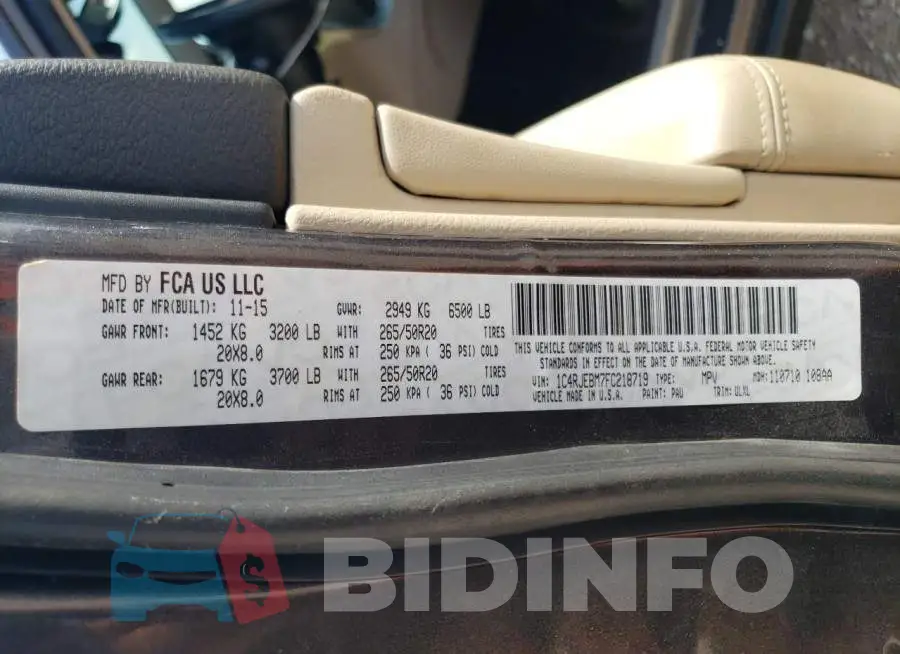 1C4RJEBM7FC218719 Photo# 13