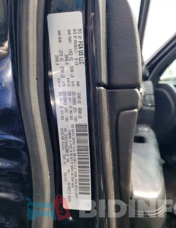 1C4RJFBG4KC500116 Photo# 14