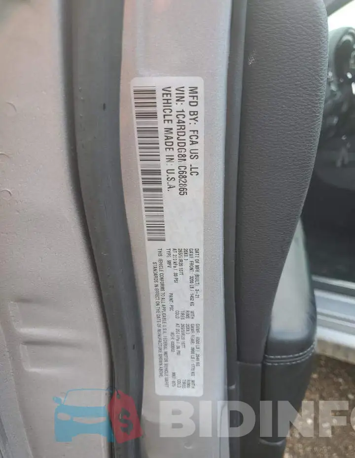 1C4RDJDG8MC682865 Photo# 14