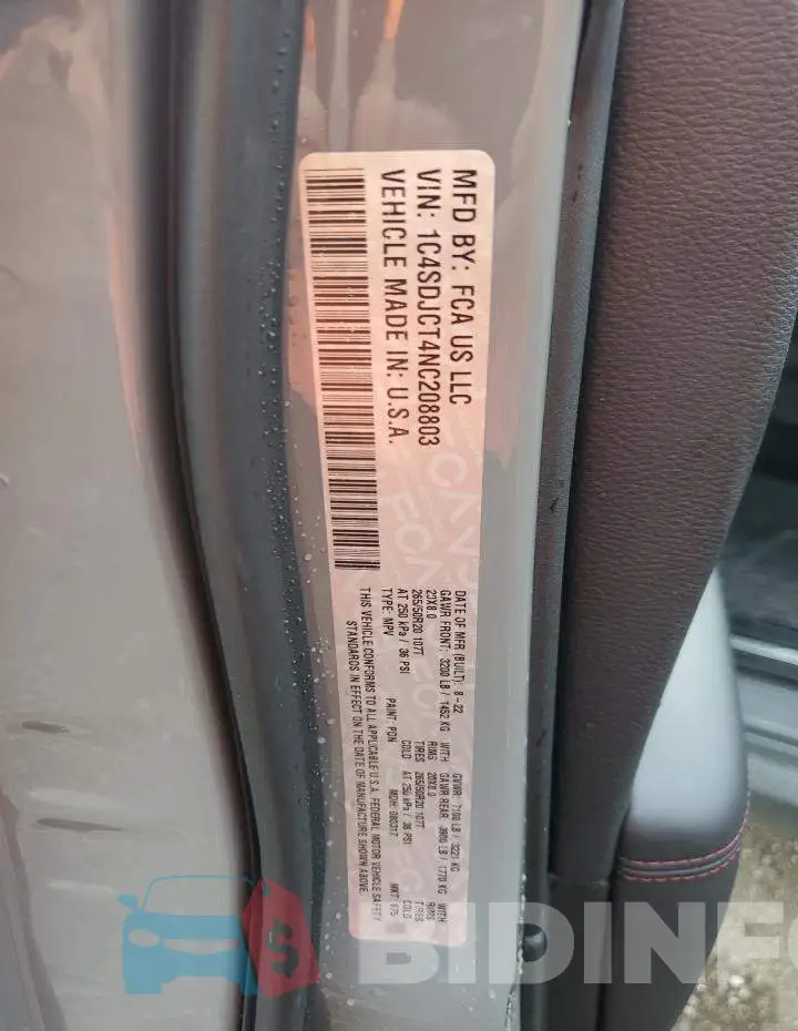 1C4SDJCT4NC208803 Photo# 13