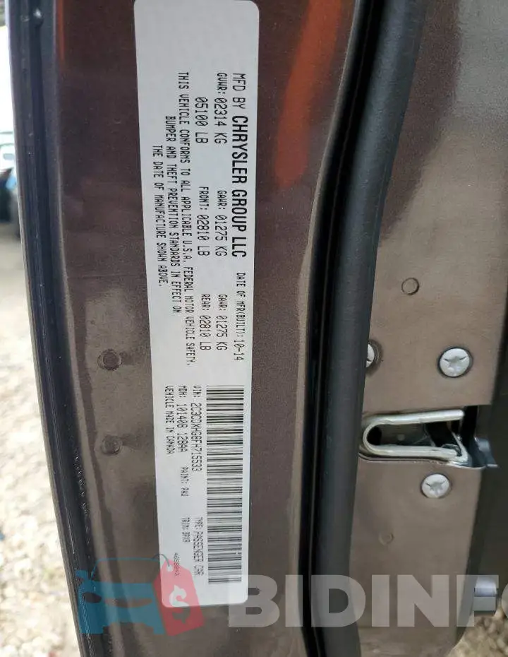 2C3CDXHG8FH715533 Photo# 12