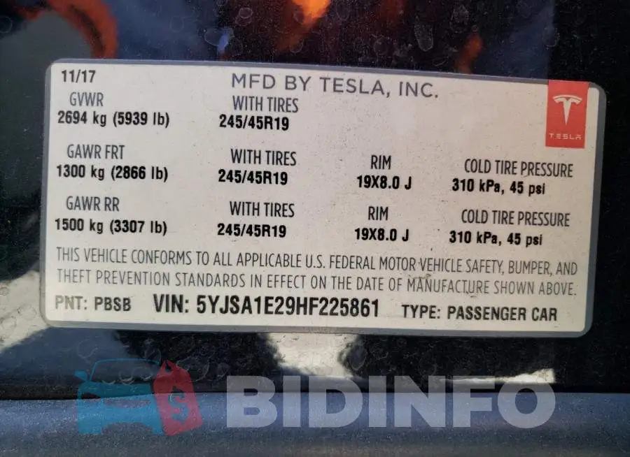 5YJSA1E29HF225861 Photo# 12