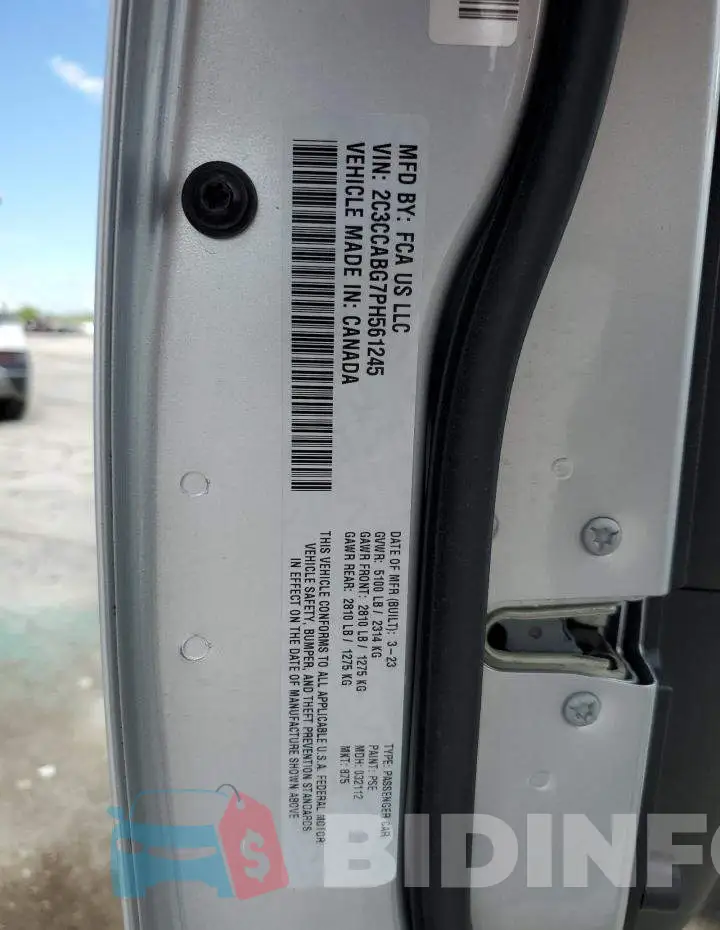 2C3CCABG7PH561245 Photo# 13