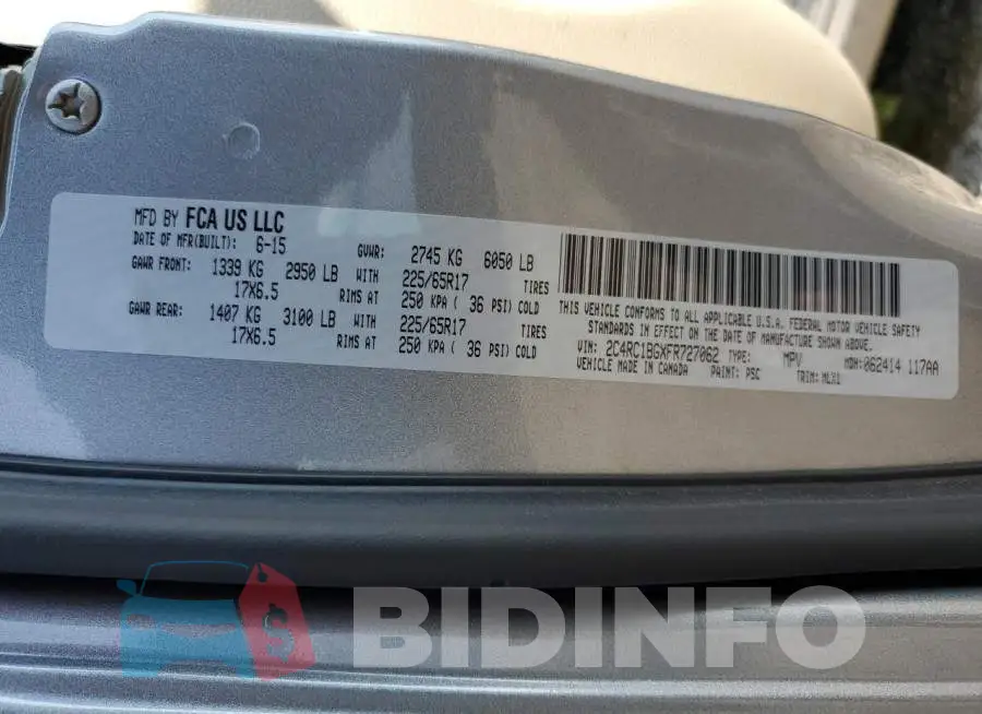 2C4RC1BGXFR727062 Photo# 13