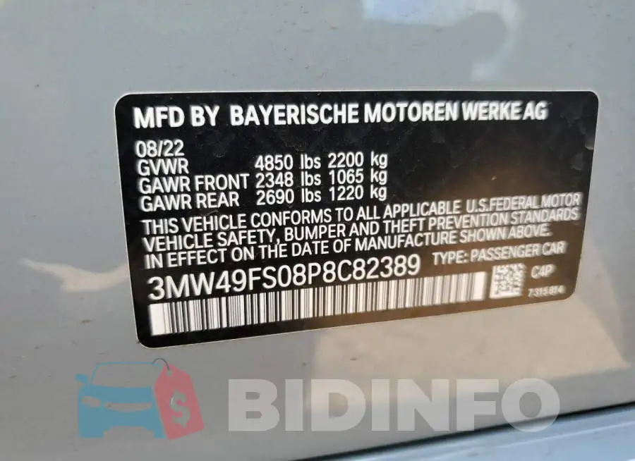 3MW49FS08P8C82389 Photo# 12