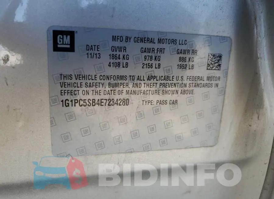 1G1PC5SB4E7234280 Photo# 13