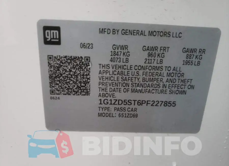 1G1ZD5ST6PF227855 Photo# 13