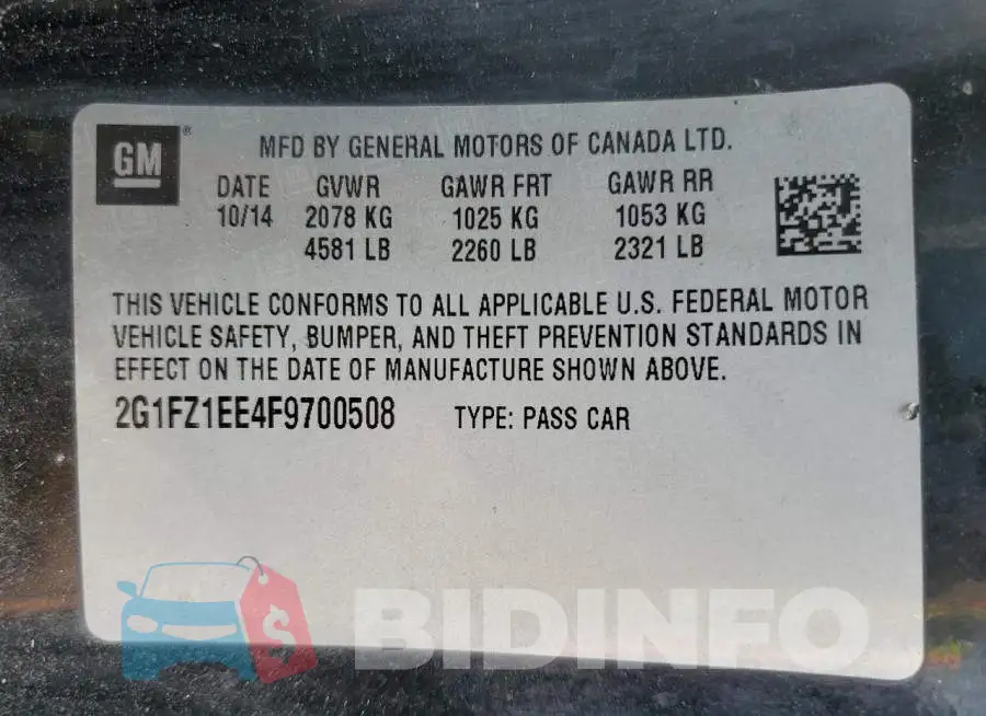 2G1FZ1EE4F9700508 Photo# 13