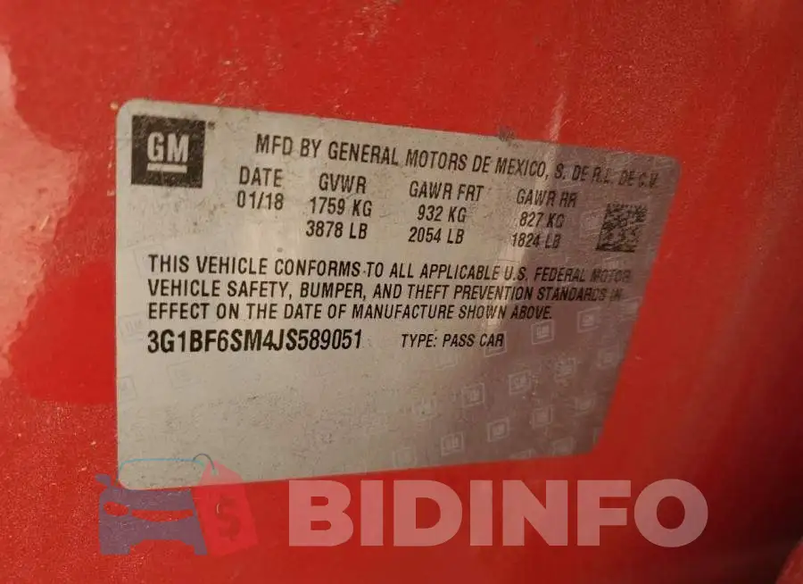 3G1BF6SM4JS589051 Photo# 13