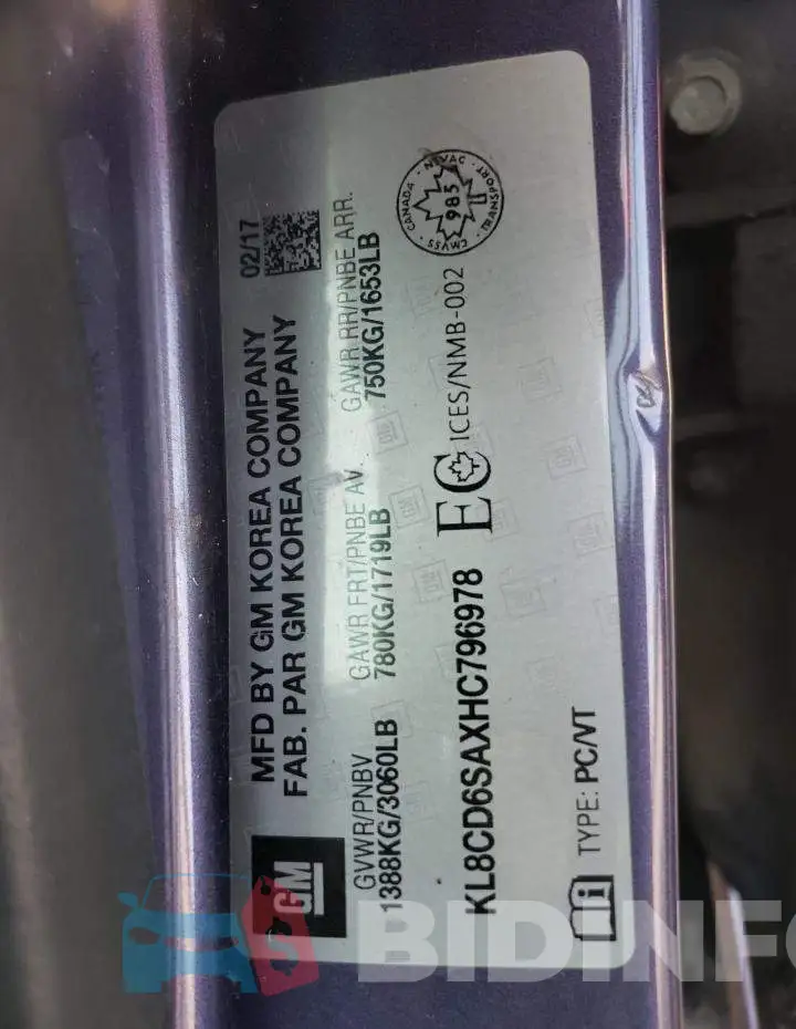 KL8CD6SAXHC796978 Photo# 12