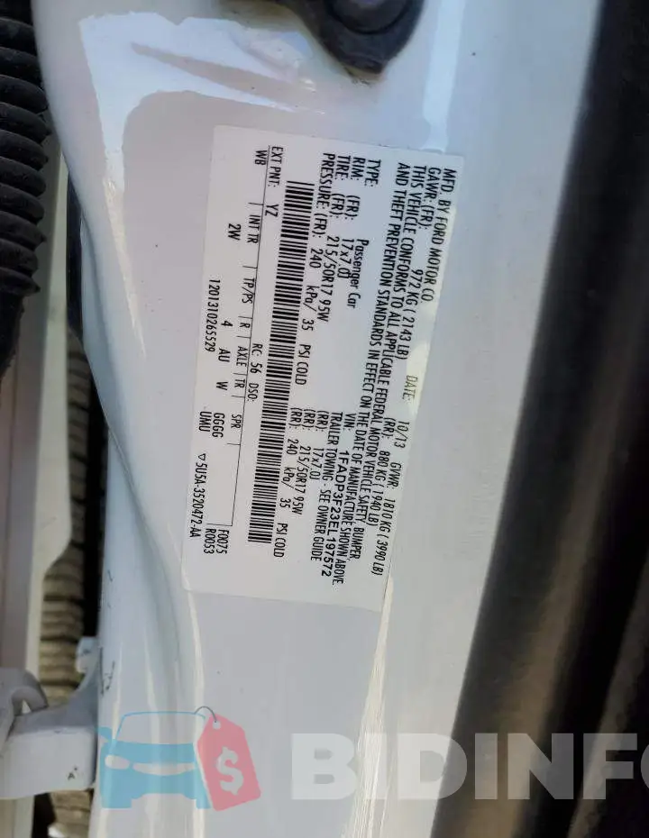 1FADP3F23EL197572 Photo# 12