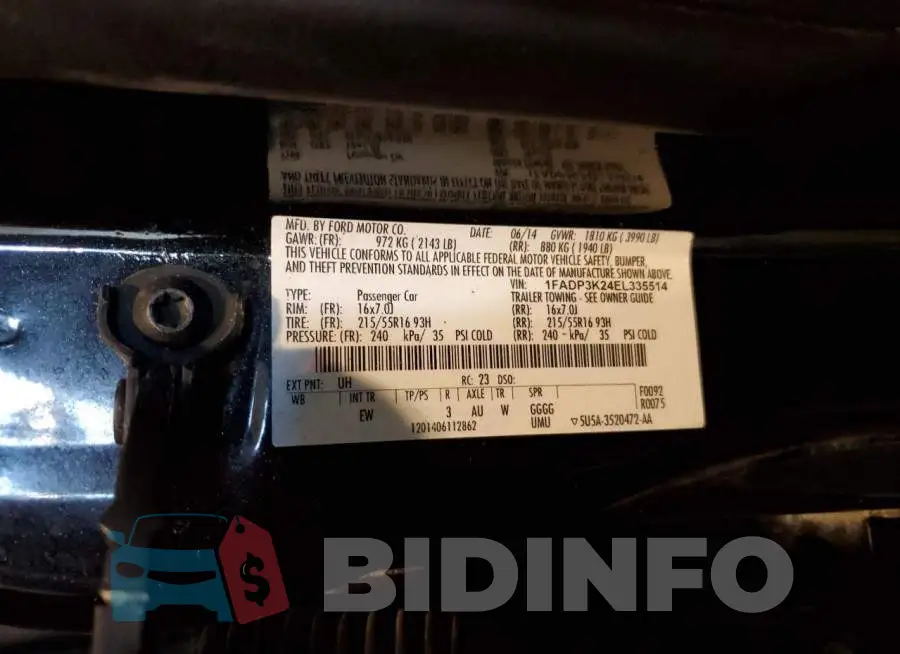 1FADP3K24EL335514 Photo# 12
