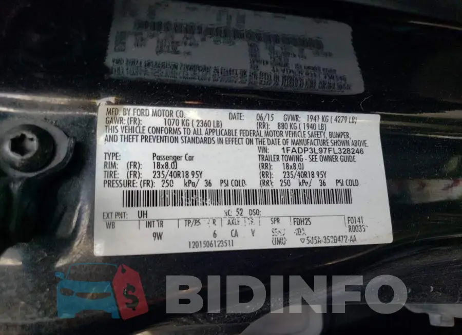 1FADP3L97FL328246 Photo# 12