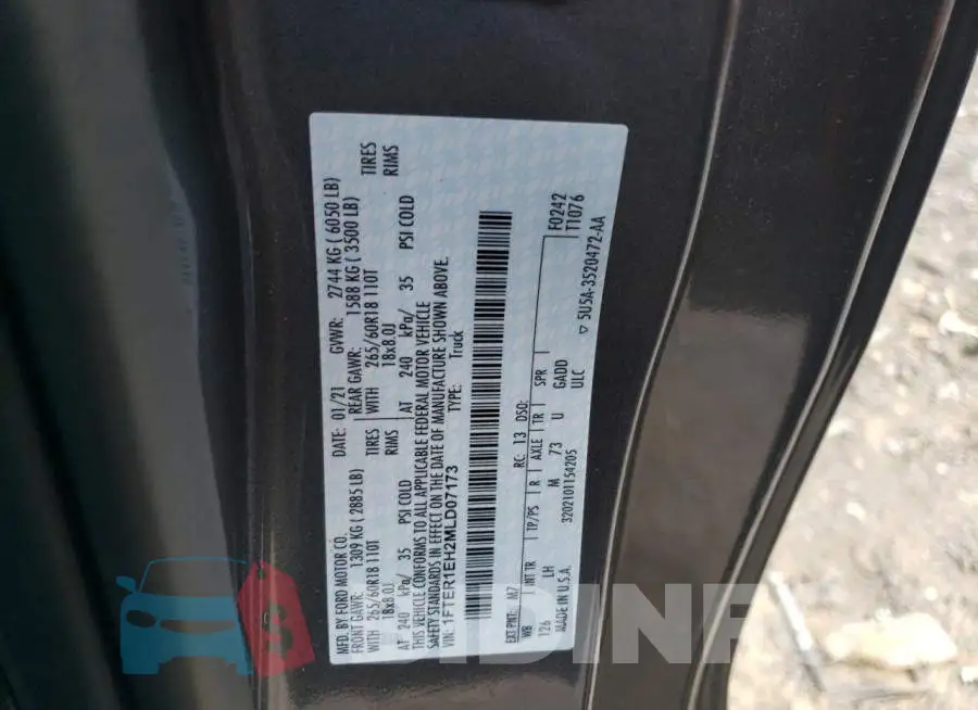 1FTER1EH2MLD07173 Photo# 12