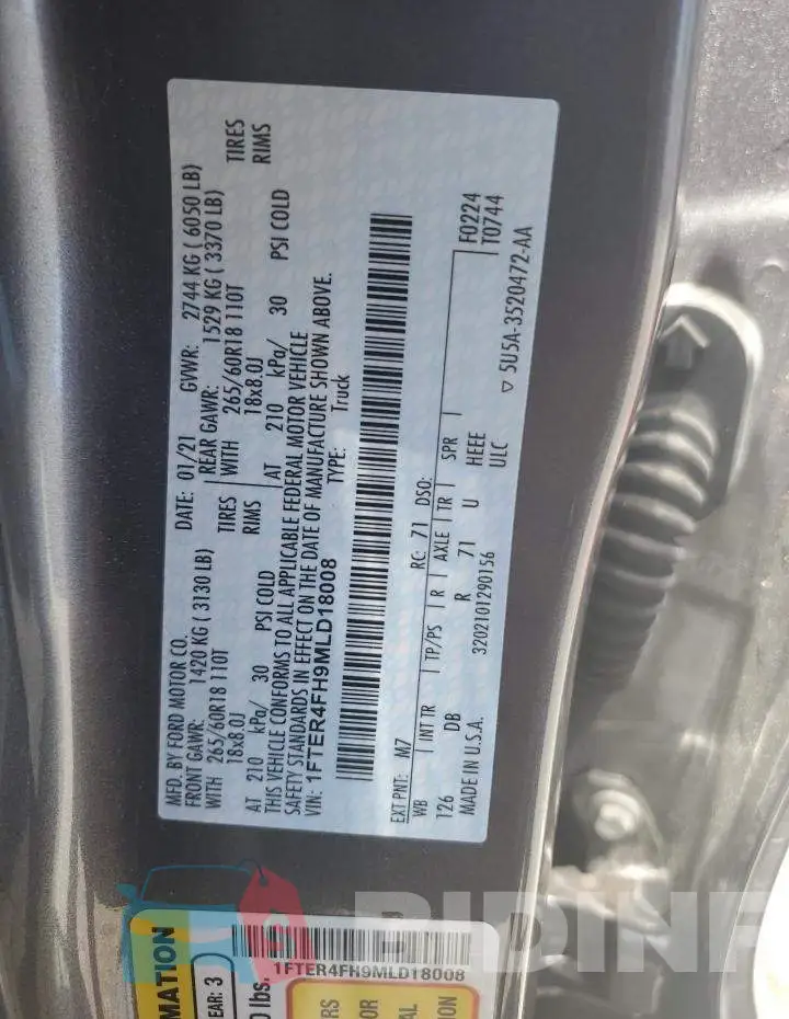 1FTER4FH9MLD18008 Photo# 12