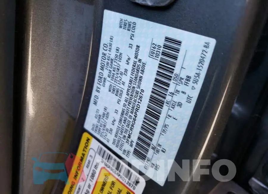 3FMCR9G64PRD12670 Photo# 12