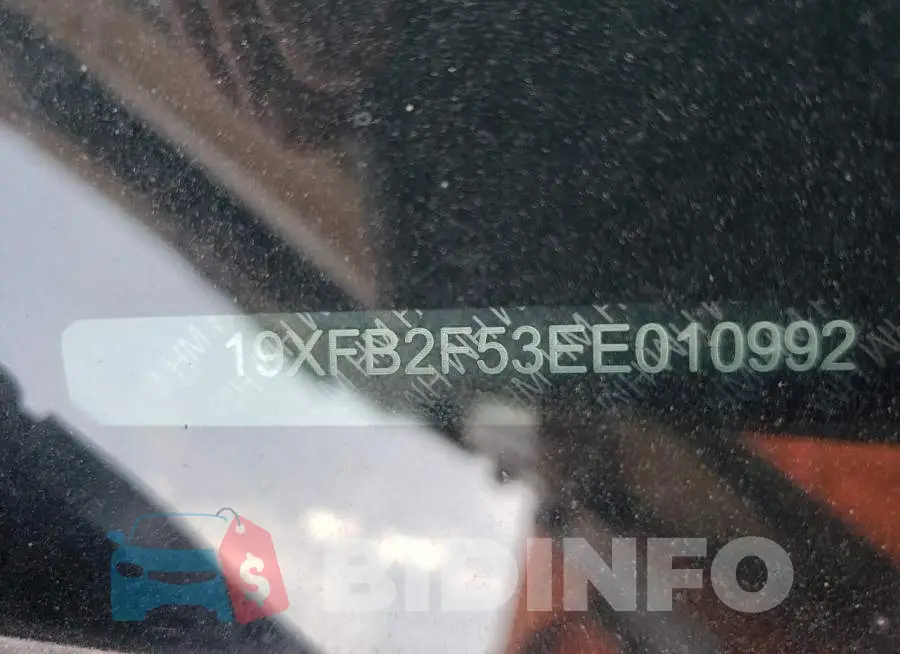 19XFB2F53EE010992 Photo# 12