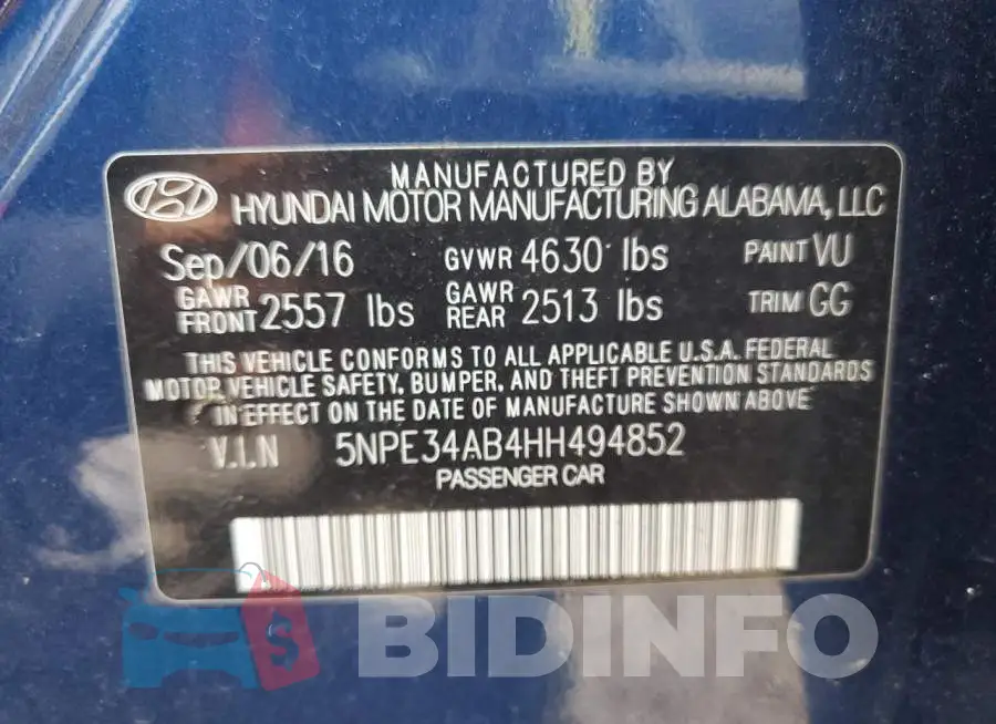 5NPE34AB4HH494852 Photo# 12