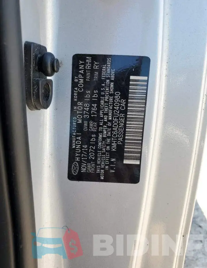 KMHTC6AD0FU240980 Photo# 13