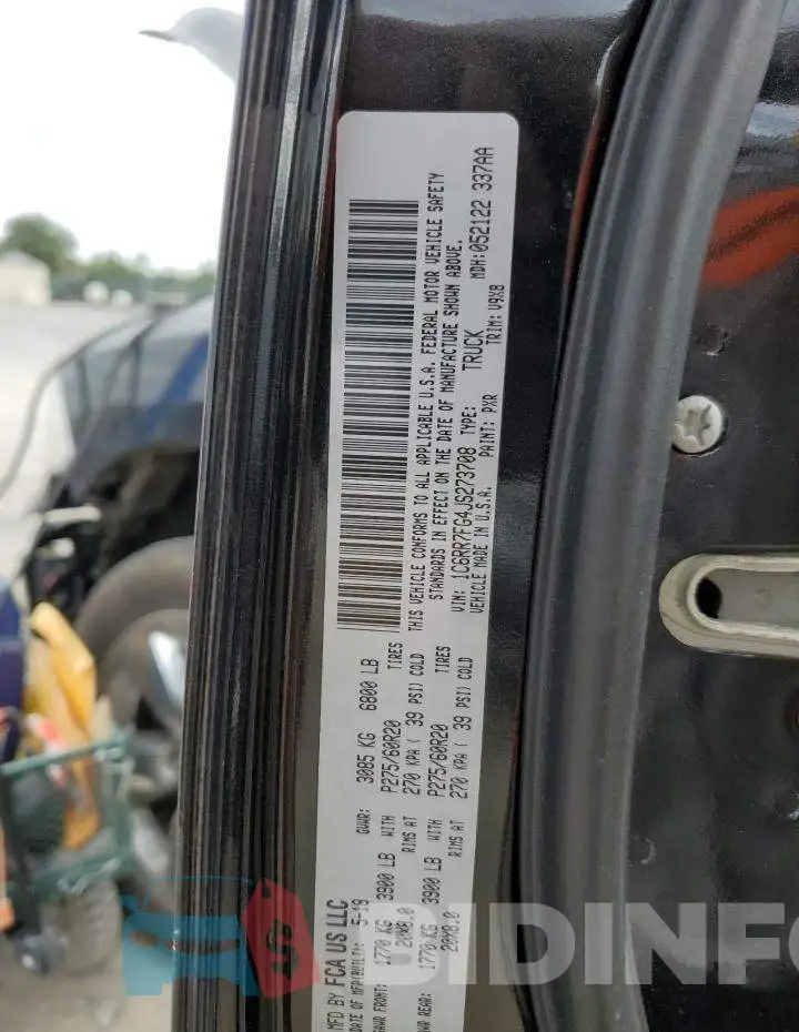1C6RR7FG4JS273708 Photo# 12