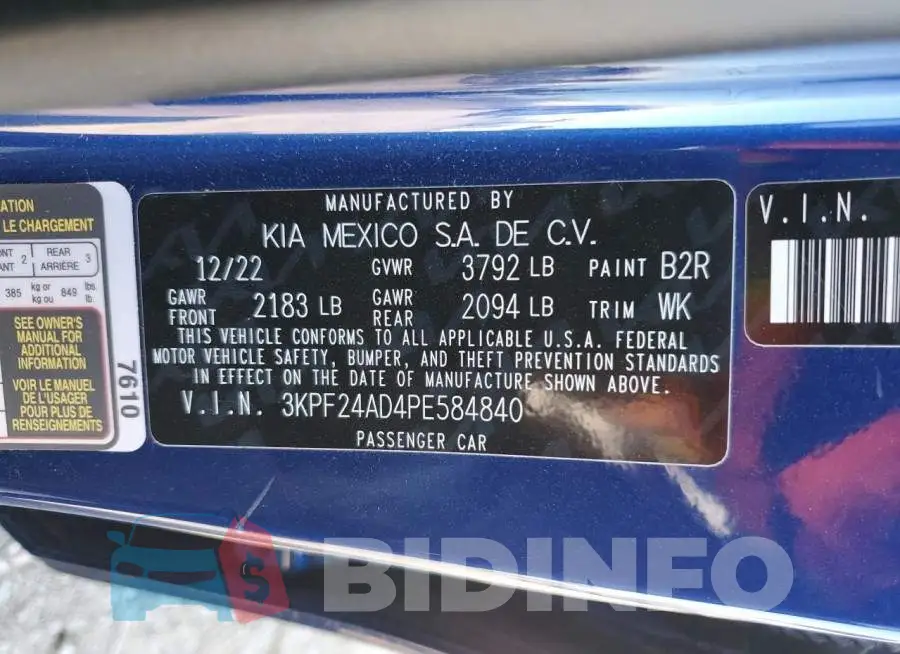 3KPF24AD4PE584840 Photo# 12