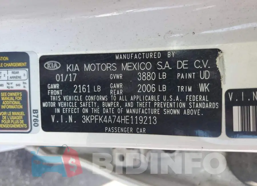 3KPFK4A74HE119213 Photo# 12