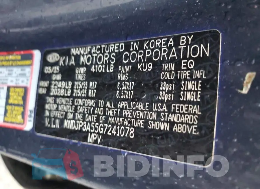 KNDJP3A55G7241078 Photo# 13