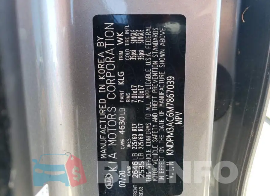 KNDPM3AC6M7867039 Photo# 13