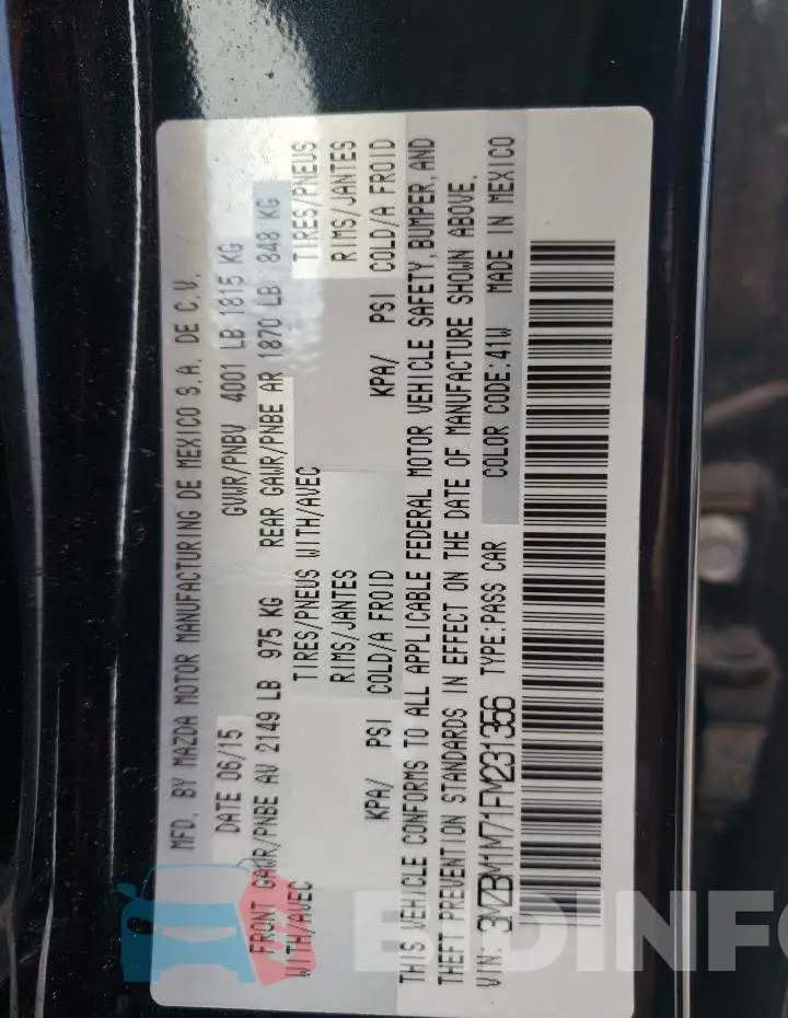 3MZBM1M71FM231356 Photo# 12