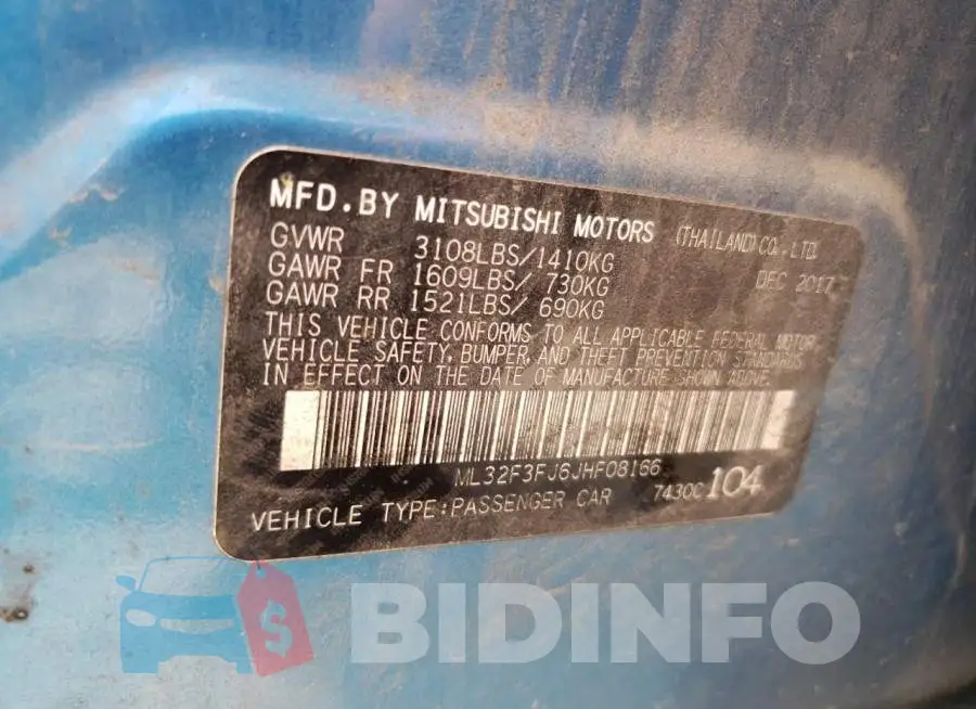 ML32F3FJ6JHF08166 Photo# 12