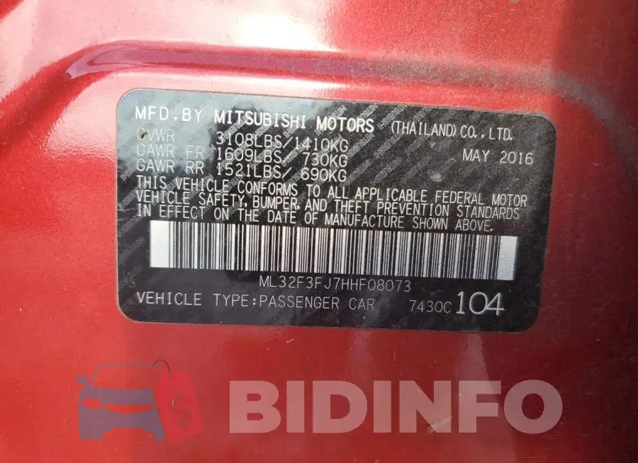 ML32F3FJ7HHF08073 Photo# 12
