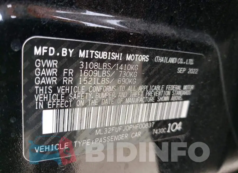 ML32FUFJ0PHF00837 Photo# 12